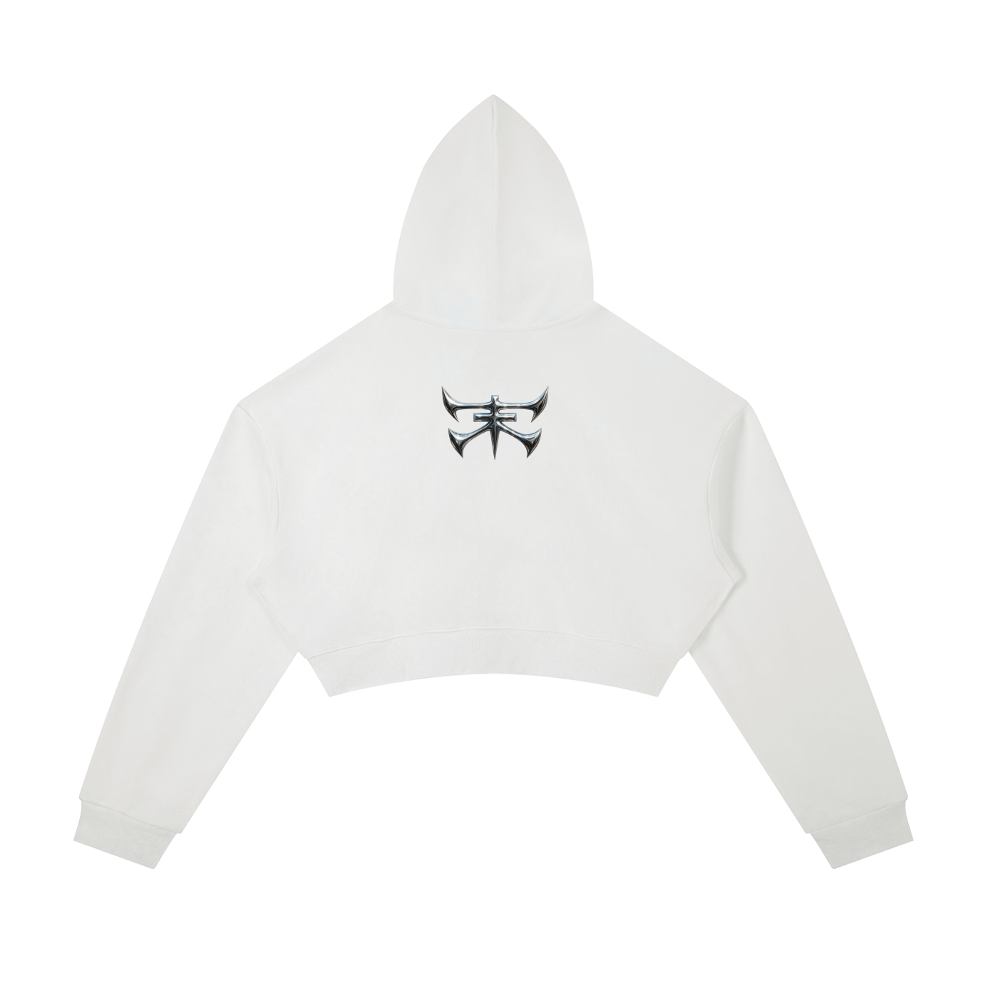 Essential Cropped Zip-Up Hoodie