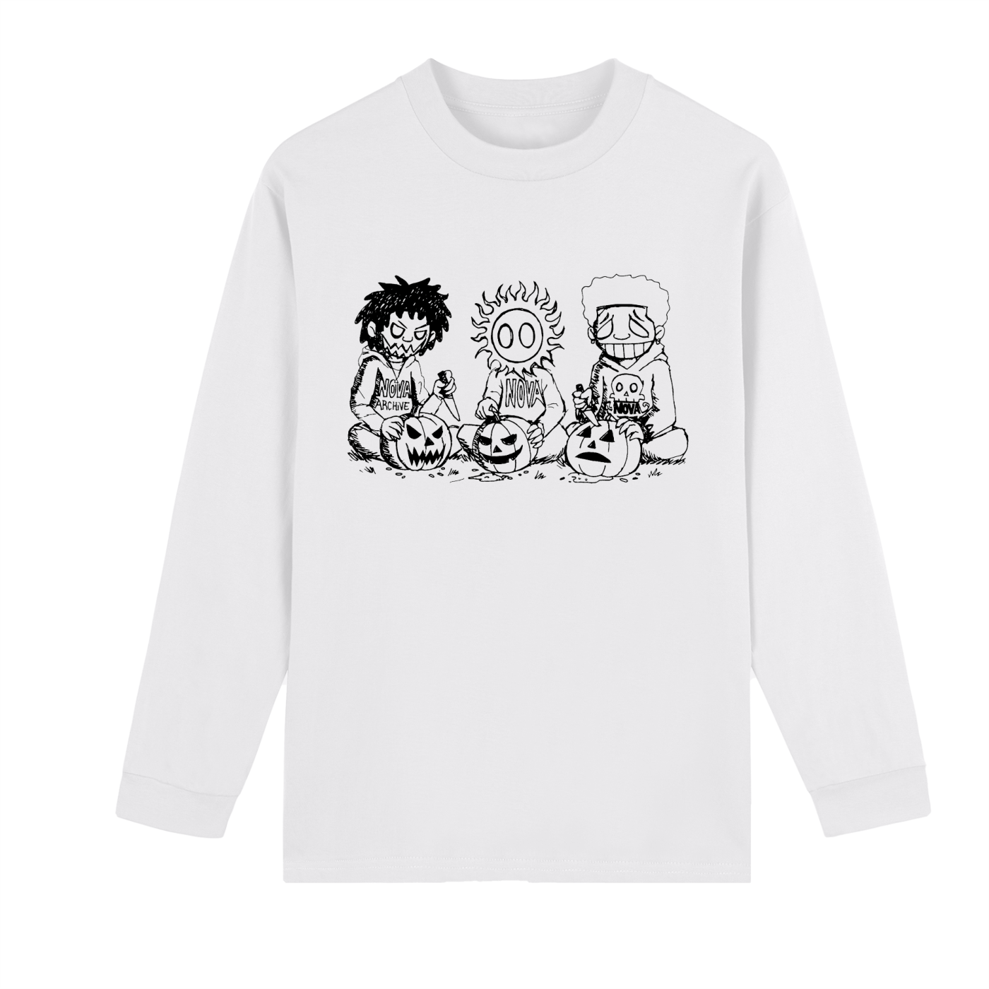 Crew Neck Drop Shoulder Long Sleeve Shirt