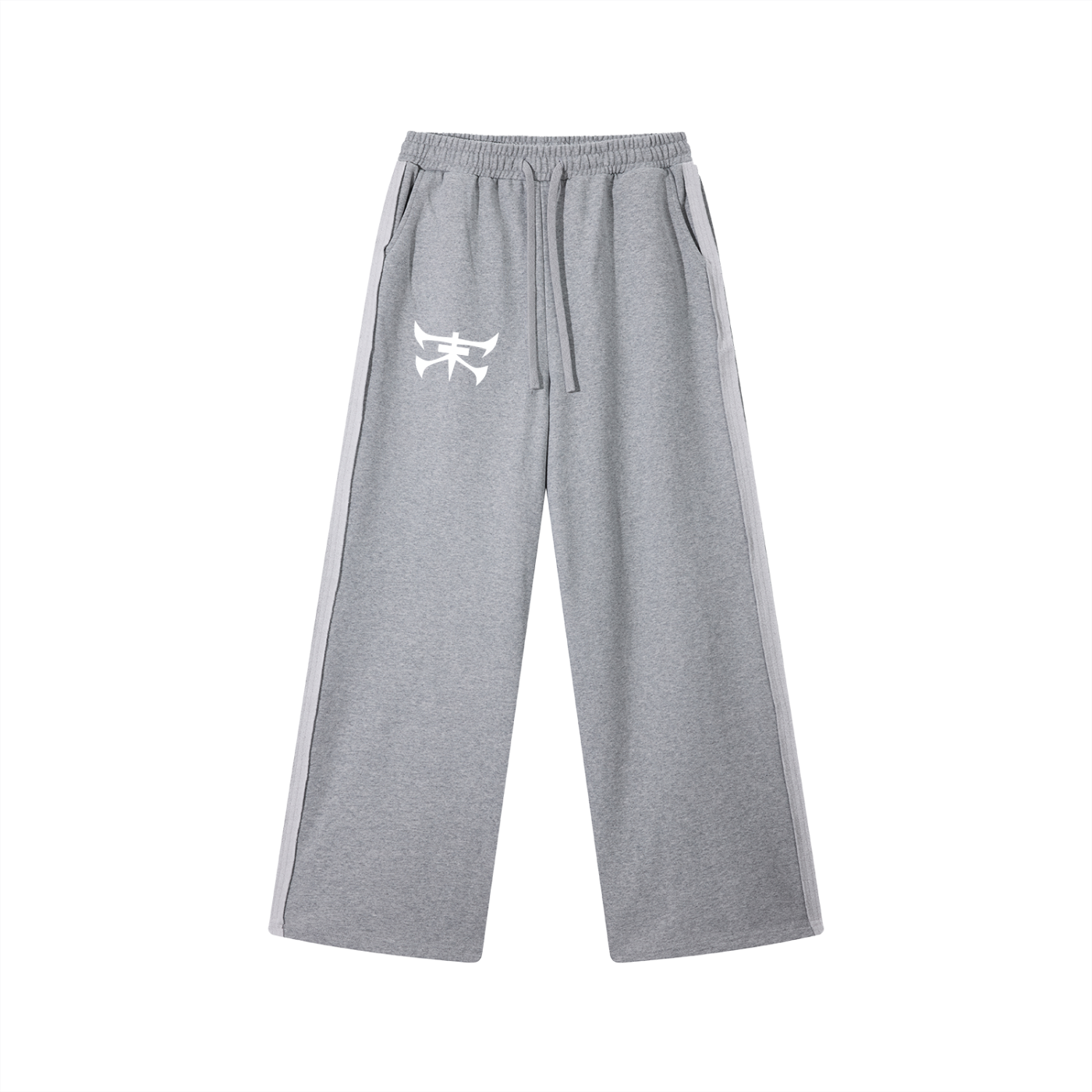 Contrast Tape Straight-Leg Sweatpants