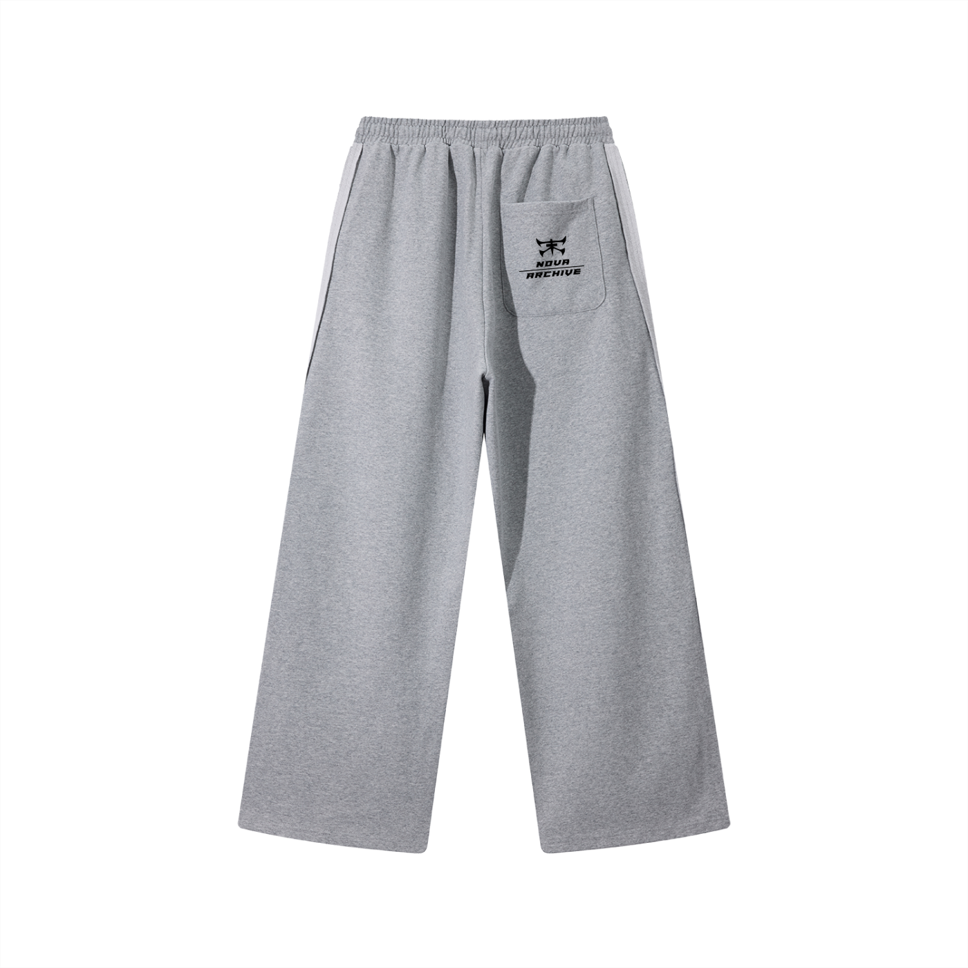 Contrast Tape Straight-Leg Sweatpants